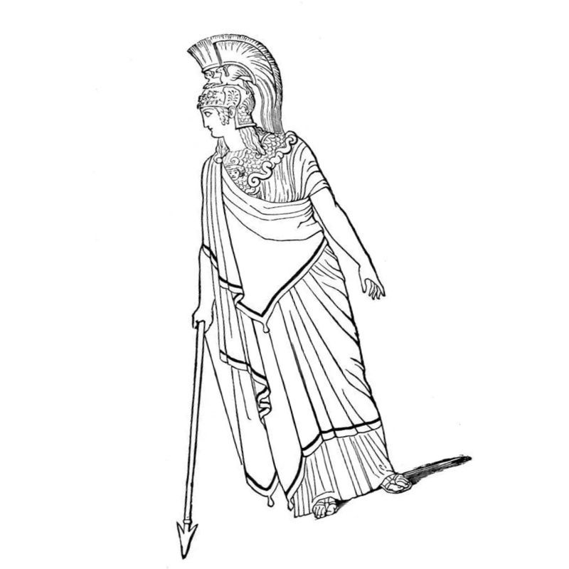 Раскраска Ам Ням в Древней Греции распечатать или скачать