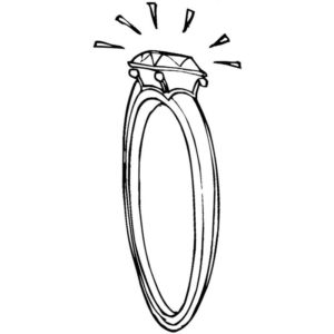 алмаз на кольце