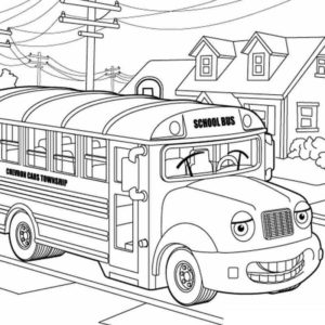 Автобус едет за школьниками