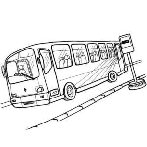 Автобус на остановке