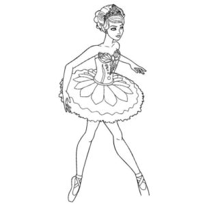 Балерина в раскошном платье