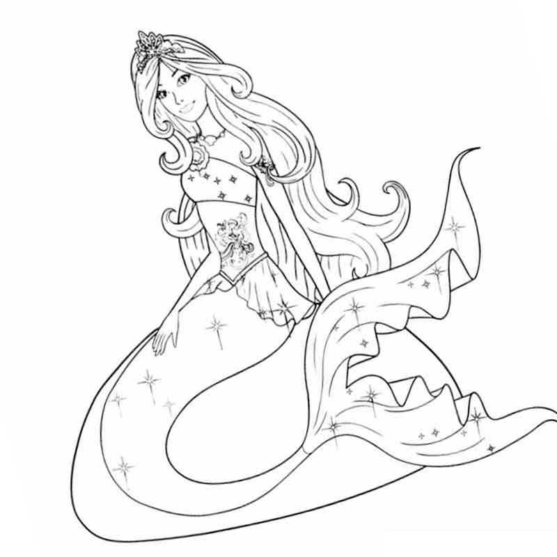 барби русалка Мерлия с хвостом