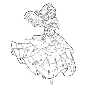 Барби в красивом платье