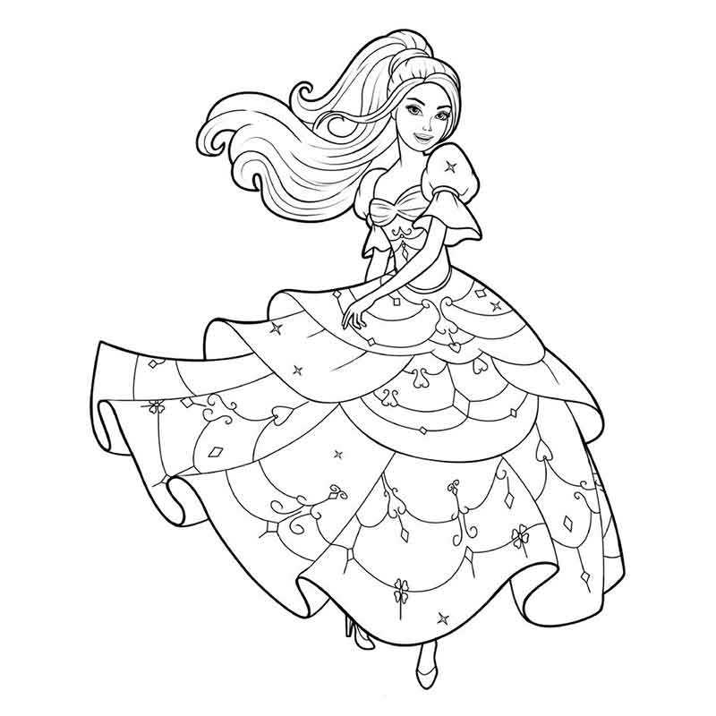 Барби в красивом платье