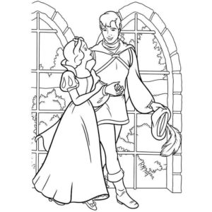 Белоснежка и принц вернулись в замок