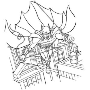 Бэтмен летает по крышам