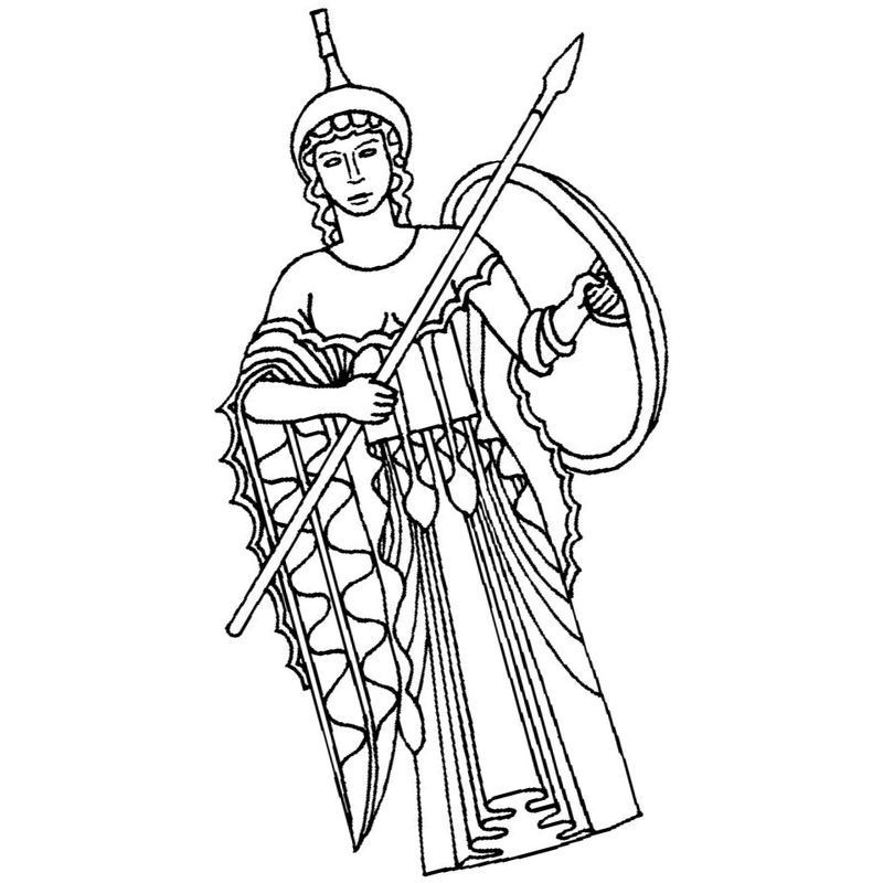 богиня древней Греции боевая Афина