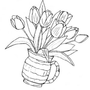 букет цветов из тюльпанов