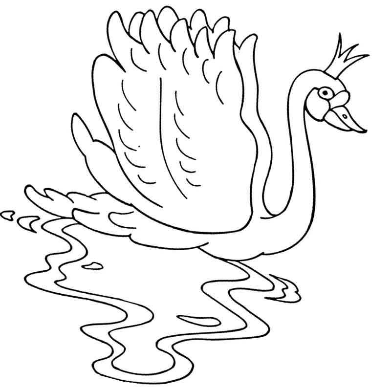 Раскраска по русской народной сказке «Гуси-лебеди»
