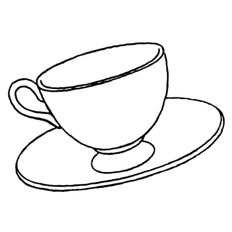Сервиз чайный рисунок «Заводной край платиной» на форме «Катюша»