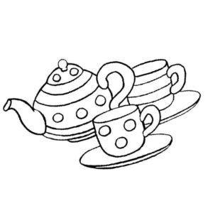 чайник и чашка хорошая посуда для кухни