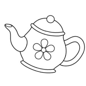 Чайник с цветочком