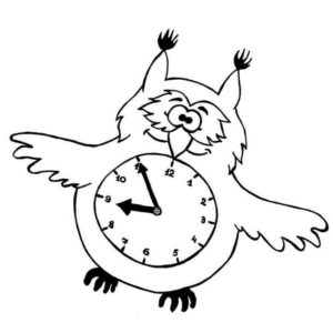 часы в виде совы