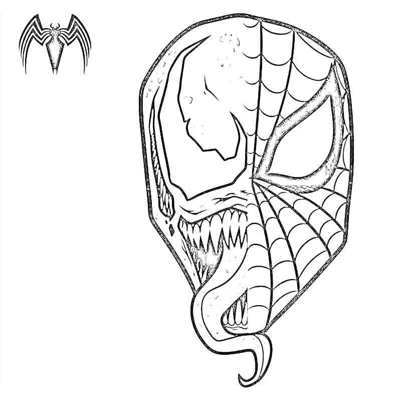 Раскраски Человек паук черный (38 шт.) - скачать или распечатать бесплатно #