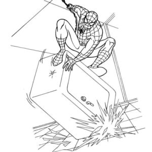 Человек паук спасает сейф