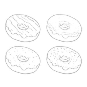 четыре пончика