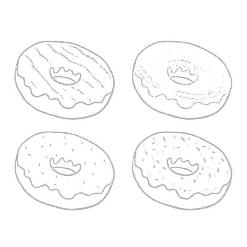 четыре пончика