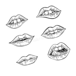 Четкие губы