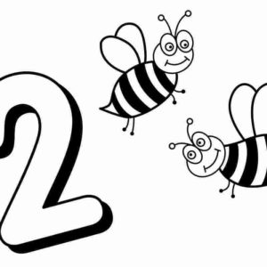 Цифра 2 пчелки