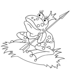 цревна лягушка держит стрелу