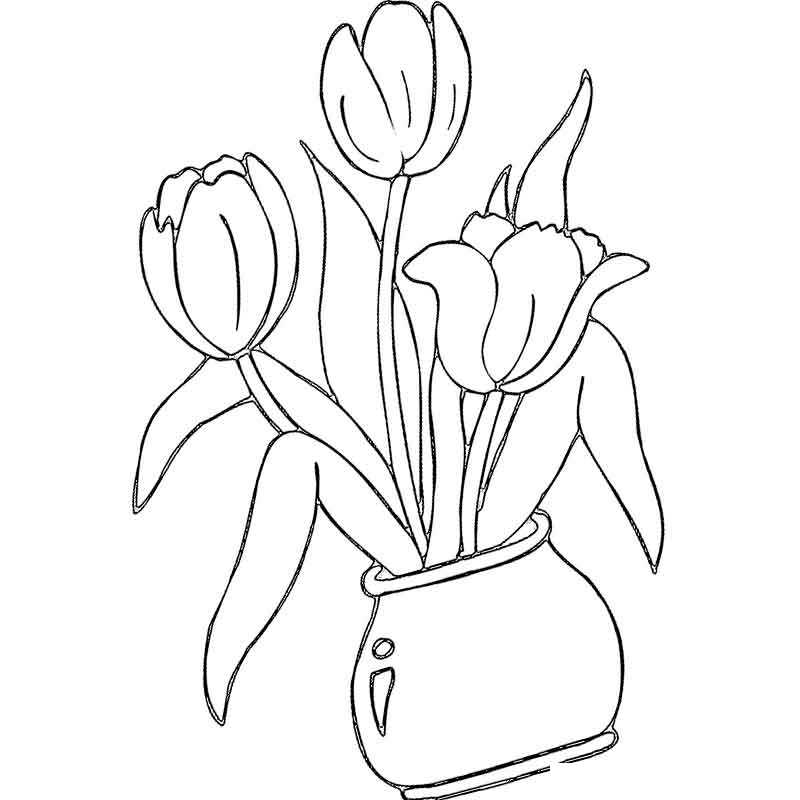 Цветы в вазе на 8 марта