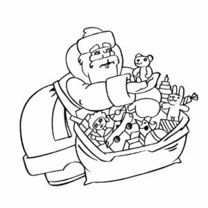 Игра Раскраска Дед Мороз онлайн