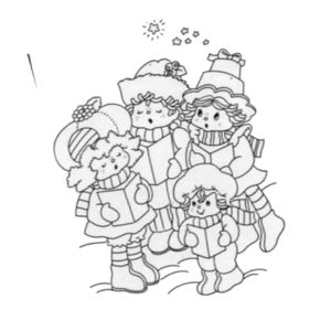 дети колядуют на Рождество