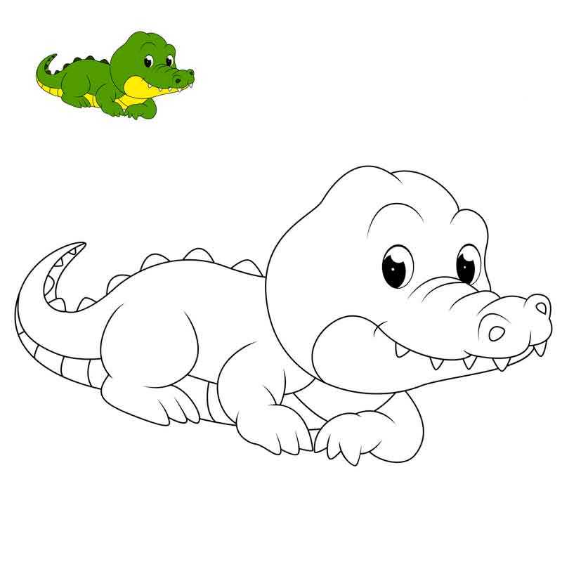 Книжка-раскраска Крокодил Гена и его друзья