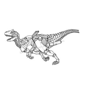 Дикие Скричеры трансформер динозавр