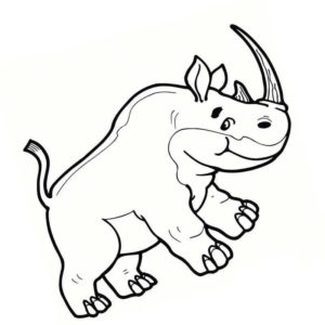 довольный носорог