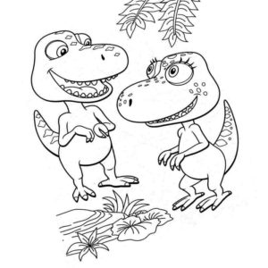 Два милых динозавра