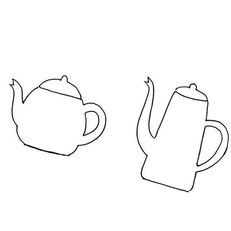 два разных чайника