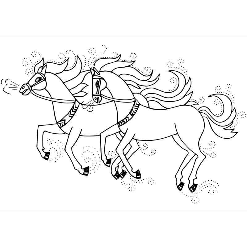 Две грациозные лошади