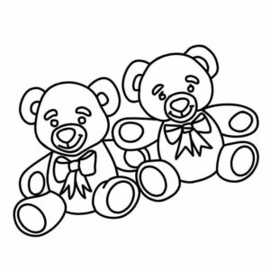 две милых игрушки два медведя