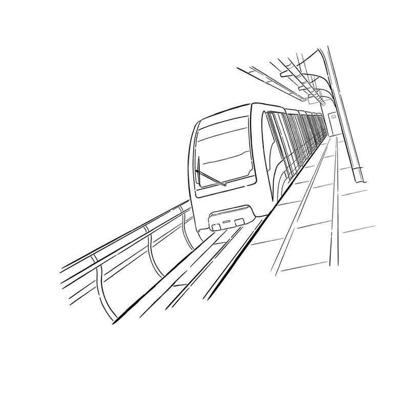 эскизы поездов метро