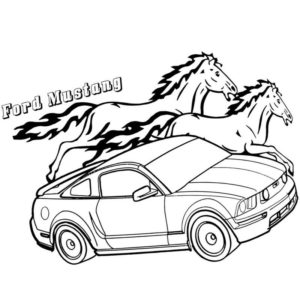 Форд Мустанг и логотип