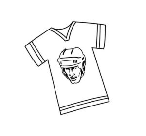 футболка с хоккеистом