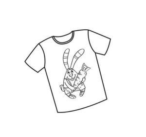 футболка с кроликом и морковкой