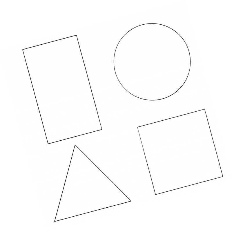 Базовые формы в рисовании. Прямоугольник, квадрат, треугольник, круг и эллипс | РИСУЮ ДОМА | Дзен