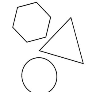 геометрические фигуры шестиугольник треугольник и круг
