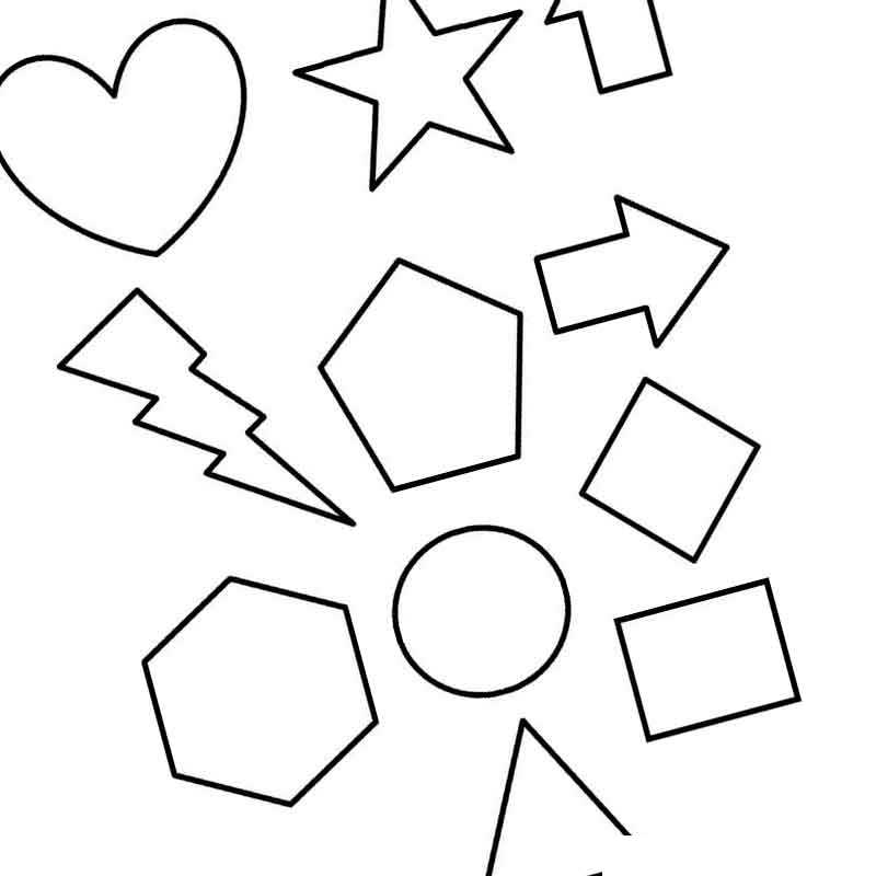 геометрические фигуры треугольник сердечко круг