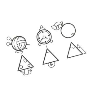 геометрические фигуры в элементах рисунка