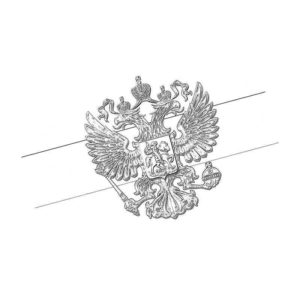 Герб на флаге России
