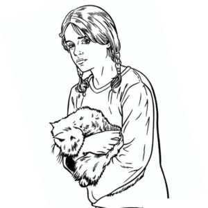 Гермиона с котом