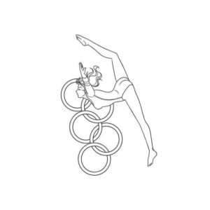 гимнастка и олимпийские кольца