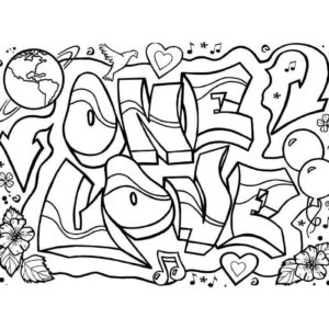граффити одна любовь