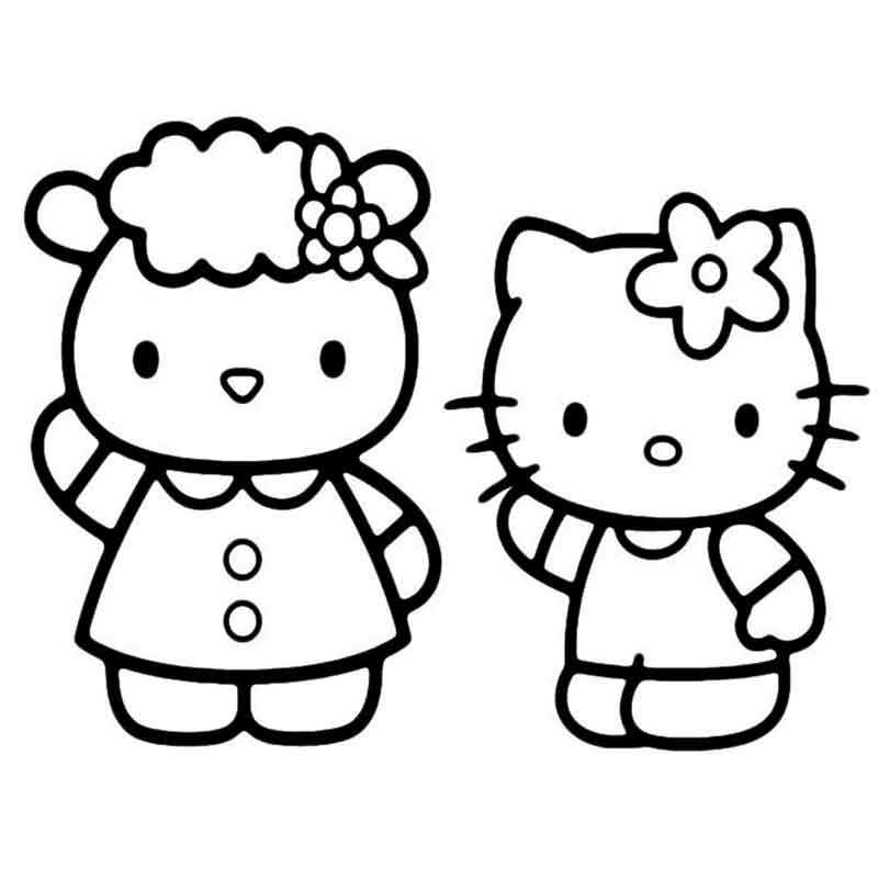 Раскраска с бархатом B6 (с 4 фломастерами), Hello Kitty (HK14-157K)