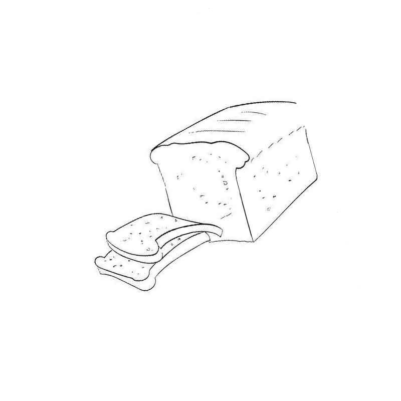 хлеб нарезанный на ломтики