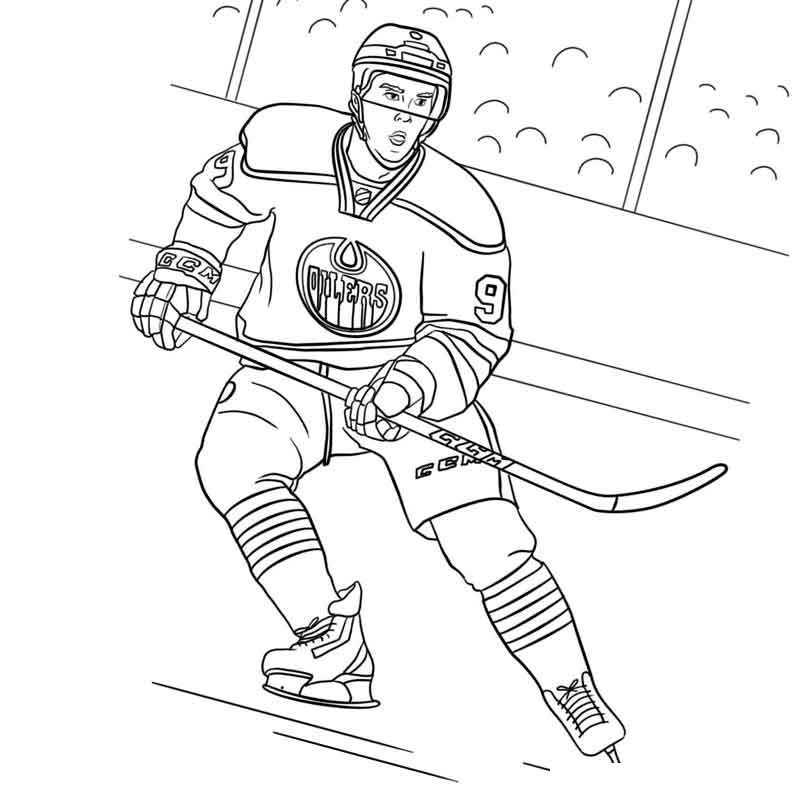 хоккеист на льду