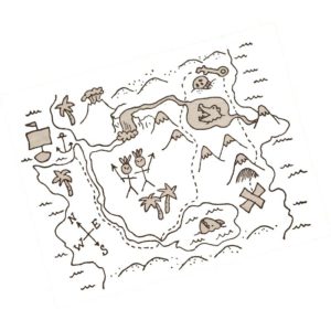 карта сокровищ неизвестного острова